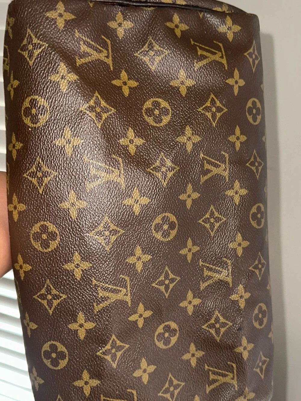 Louis Vuitton Speedy 30 Hand-Painted Black Handles & Piping